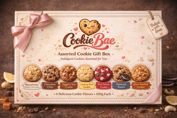 Gifting Box Assorted Cookies Gift Box – 8 Flavours, One Perfect Gift