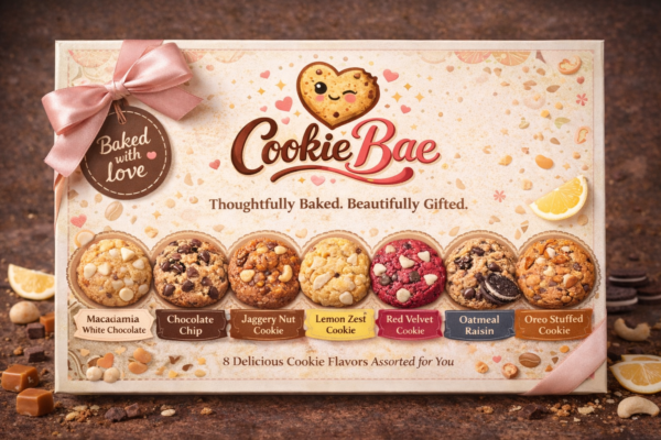 Gifting Box1 Assorted Cookies Gift Box – 8 Flavours, One Perfect Gift